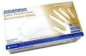 Adenna Bronze Latex Exam Gloves, PF 4.7 mil