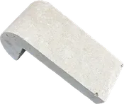 10cm 4×9 Extra Light Tumbled Remodeling Bullnose Coping