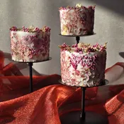 Handcrafted Rose Scented Dried Flower Soy Wax Candle