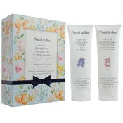 Baby Bath & Massage Set, Fragrance Free, Flowers