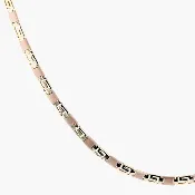 14k Gold Greek Key Motif Necklace and Bracelet