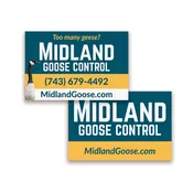 18x12 Yard Sign with Stakes (set of 10) – Horizontal, Full-Color, Both Sides