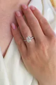 3.06ct Lab Grown Radiant Diamond Engagement Ring — Lewis Jewelers