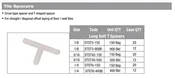 1/8" Long Soft T Style Tile Spacer, 900 pcs bucket