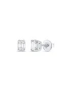 Emerald Shaped Diamonds Studs