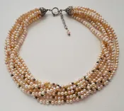 Radiance Multilayer Pearl Necklace - Sustainable Freshwater Jewelry — Your Site Title