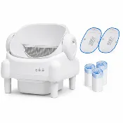 Cumrige M5 Self-Cleaning Litter Box Starter Kit – Automatic Cat Litter Box with Waterproof Litter Pads & Stretchable Waste Liners