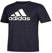Wholesale adidas Men's Essentials Single Jersey 3-Stripes T-Shirt Black Heather