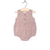 Button Front Romper- Birds and Butterflies