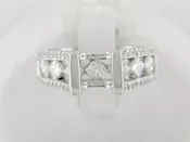 Gregorio .78ctw Round Diamond .25ctw Princess Cut Diamond18K Engagement Ring (Setting Only) — Stanton Jewelers