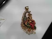 : 22 KARAT GOLD PENDANT: GANESHA
