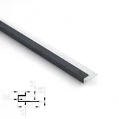 3mm Aluminum End Cap Trim for PVC Wall Panels