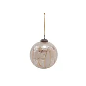 2" Antique Silver Etched Mercury Glass Ball Ornament (Copy)