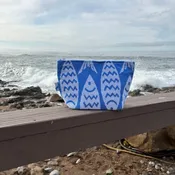 Blue Fish Zipper Pouch