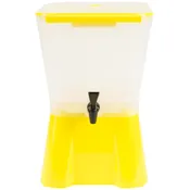 Beverage Dispenser Plastic Yellow Top