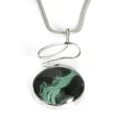 Malachite Vortex Pendant-Large