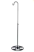 Adjustable Black Iron Shepherds Hook 34"-55" Set of 6