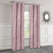 Dainty Home Artistic 3D Lurex Textured Thermal Insulated Blackout Grommet Panel Pair