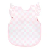 BapronBaby - Pretty Pink Checkerboard Flutter Bapron: Toddler (6m-3T)