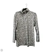Athletic Jacket By Lands End In Black & White, Size: M
