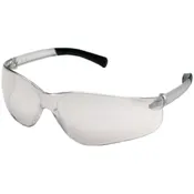 MCR BK119 Notched Frameless non slip temple Safety Glasses [12 PACK]