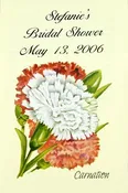 Carnation Bridal Shower Seed Favor