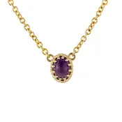 Amethyst Cab Necklace