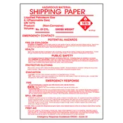 1075 Shipping Papers/Cylinder Trucks 7″ X 9″