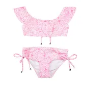 2 piece Pink Lace Swimsuit for Girls