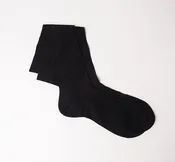 Black Merino Wool Dress Sock by Pantherella