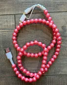 Beaded Phone Charger with Lightning & USB-C Cable (LH)