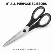 8″ Black All-Purpose Scissors