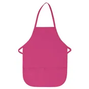 DA250 Midweight Poly/Cotton Twill Youth Apron with Pockets <BR>starting at