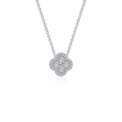 0.65 CTW Halo Necklace