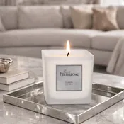 Blue Agave Frosted Glass Candle