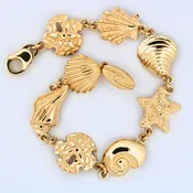 14K Yellow Gold Nautical Bracelet