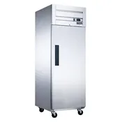 D28AF Commercial Single Door Top Mount Freezer in Stainless Steel