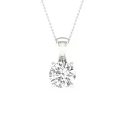 10K 0.50CT Certified Lab Grown Diamond Pendant