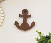 Anchor Bamboo Bottle Opener, Nautical Beer Opener, Sailor Gift, Beach House Bar Accessory
