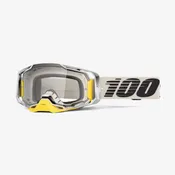 100% Armega Viggo Mirror Silver Flash & Clear Lens Goggle
