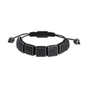 Adjustable Block Bracelet in Gunmetal