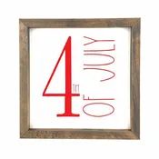 4th of July Framed Saying