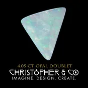 Opal Doublet 4.05 ct — Custom Artisan Jewelry | Unique Gemstones | Christopher & Co.