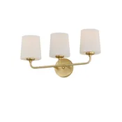 Maxim Three Light Bath Vanity in Satin Brass from the Bristol collection - 12093SWSBR