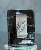 Alligator Credit Card Sterling Silver Money Clip Wallet