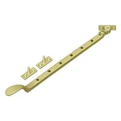 13" Colonial Casement Stay Adjuster - Solid Brass