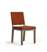 Abbey Velvet Dining Chair - Dirty Orange