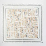 Abstract Tribal Print Square Bandana Scarf