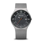BERING Solar Brushed Grey 40mm Grey Dial Men's Watch 14440-079