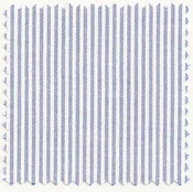 Blue & White University Stripe Two-Ply 100% Pima Cotton Oxford